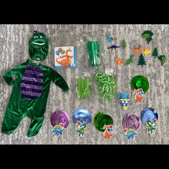🦖 Dinosaur First Year Birthday Supplies - Picture 12 of 14